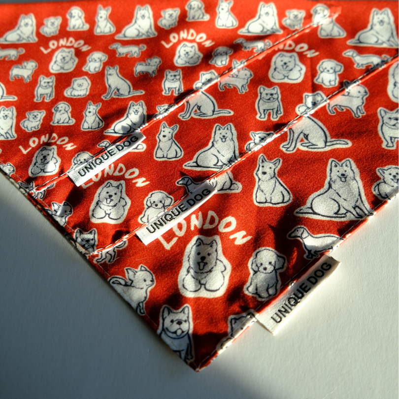 London Dog Attitude Bandana - Unique Dog Signature (2025 Version)