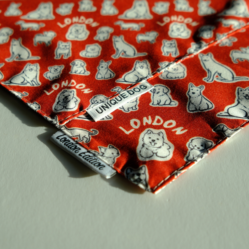 London Dog Attitude Bandana - Unique Dog Signature (2025 Version)