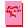 Happy Valentine's Day pink card