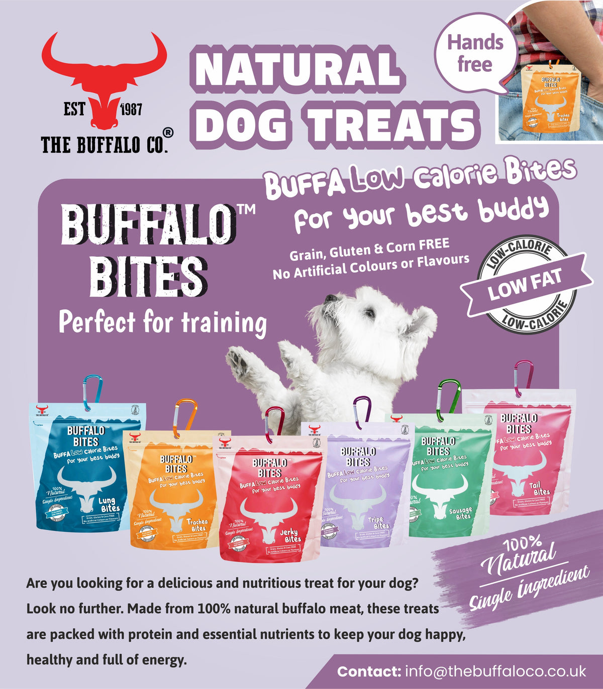 BUFFALO BITES MINI STAND DEAL (3 Cases of Each plus display stand)