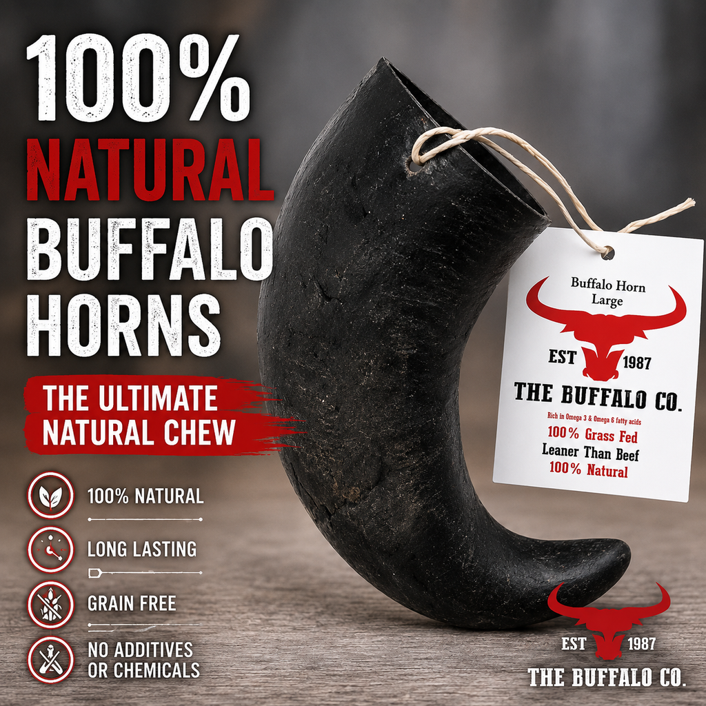 Buffalo Horn-Small (4-5 Inch)-Dog Treats