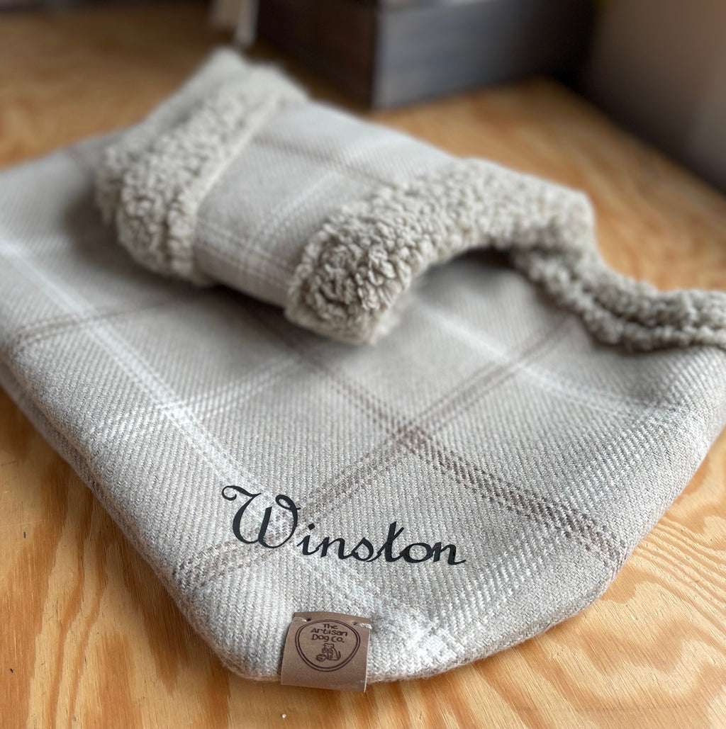Handcrafted, luxury puppy/small dog carrier/sling