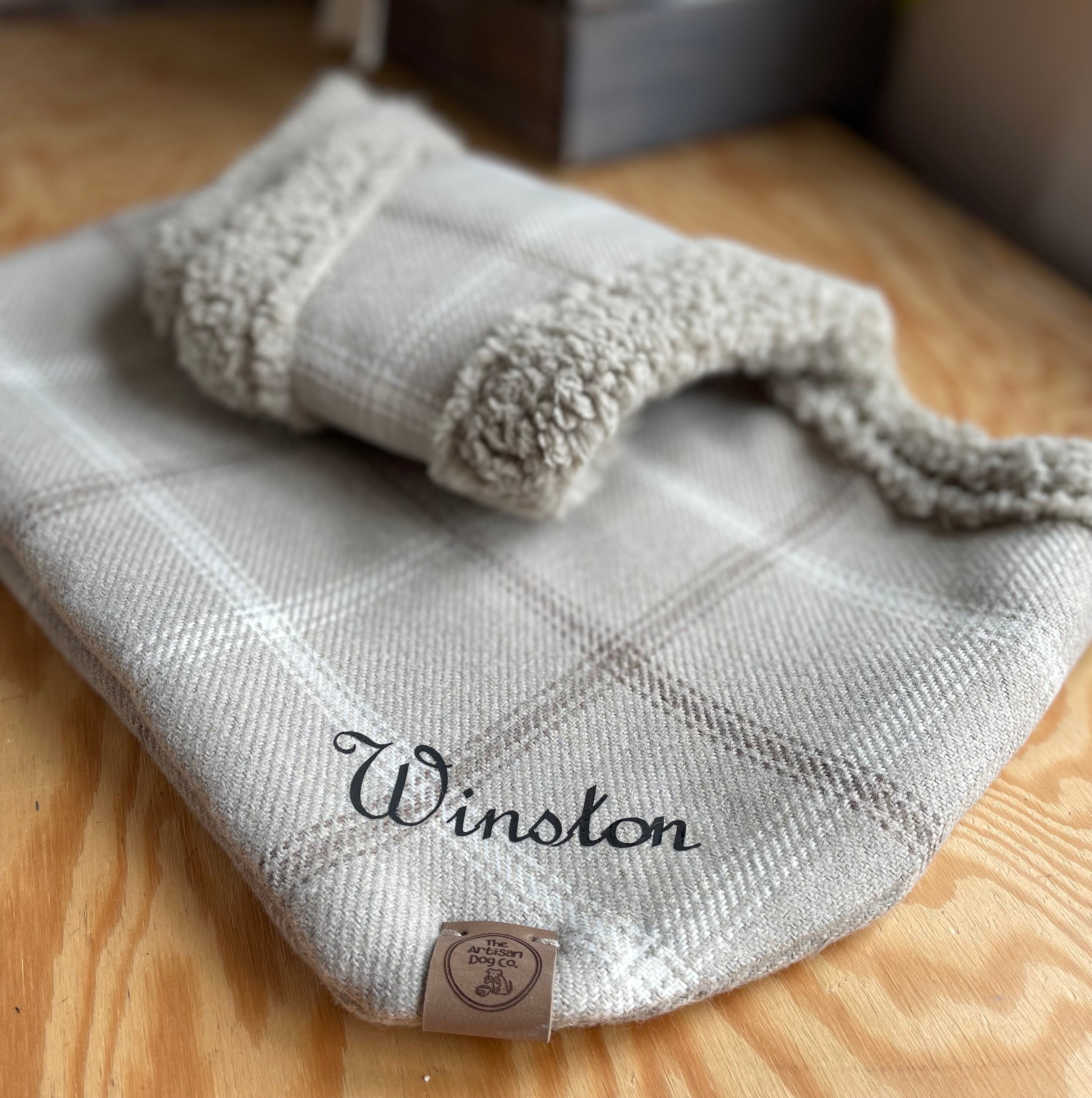 Handcrafted, luxury puppy/small dog carrier/sling