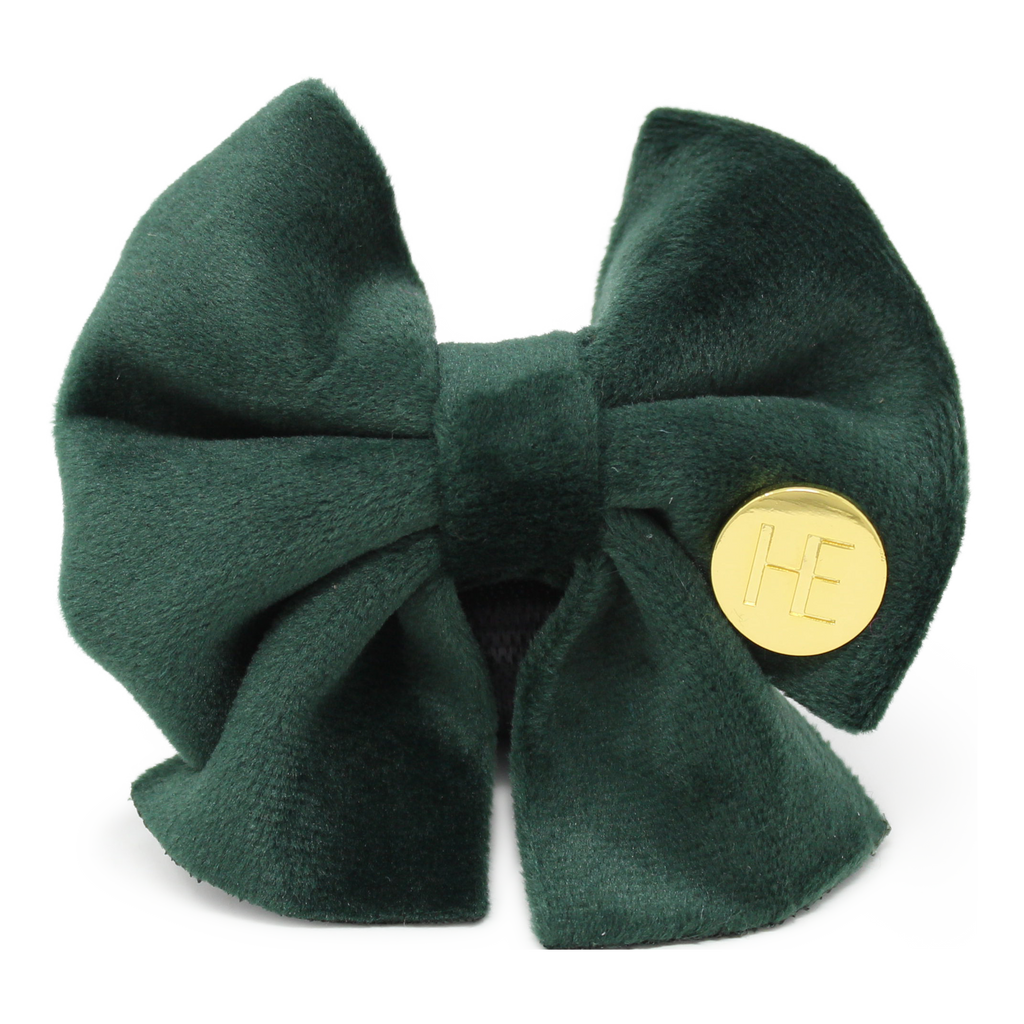 Olive Green Velvet Harness