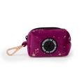 Magenta Sky Velvet Poop Bag Holder