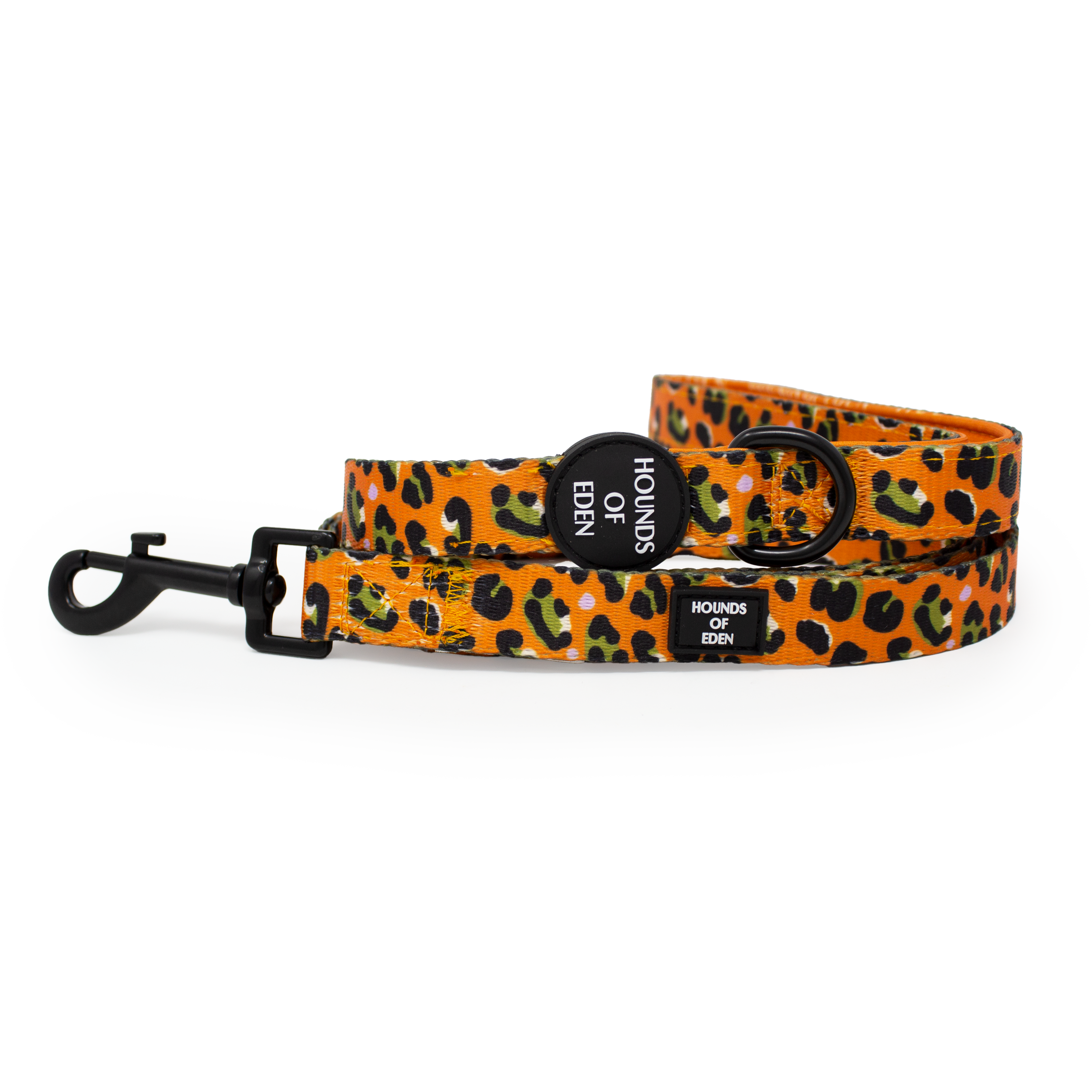 Burnt Orange Leopard Design Dog Harness
