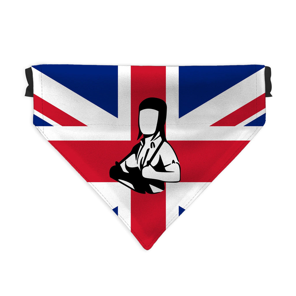 Skinhead Girl Union Jack - Dog Bandana - 4 Sizes