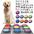 Acools Dog Buttons for Communication – 9-Piece Talking Button Set with Waterproof Mat & 48 Stickers