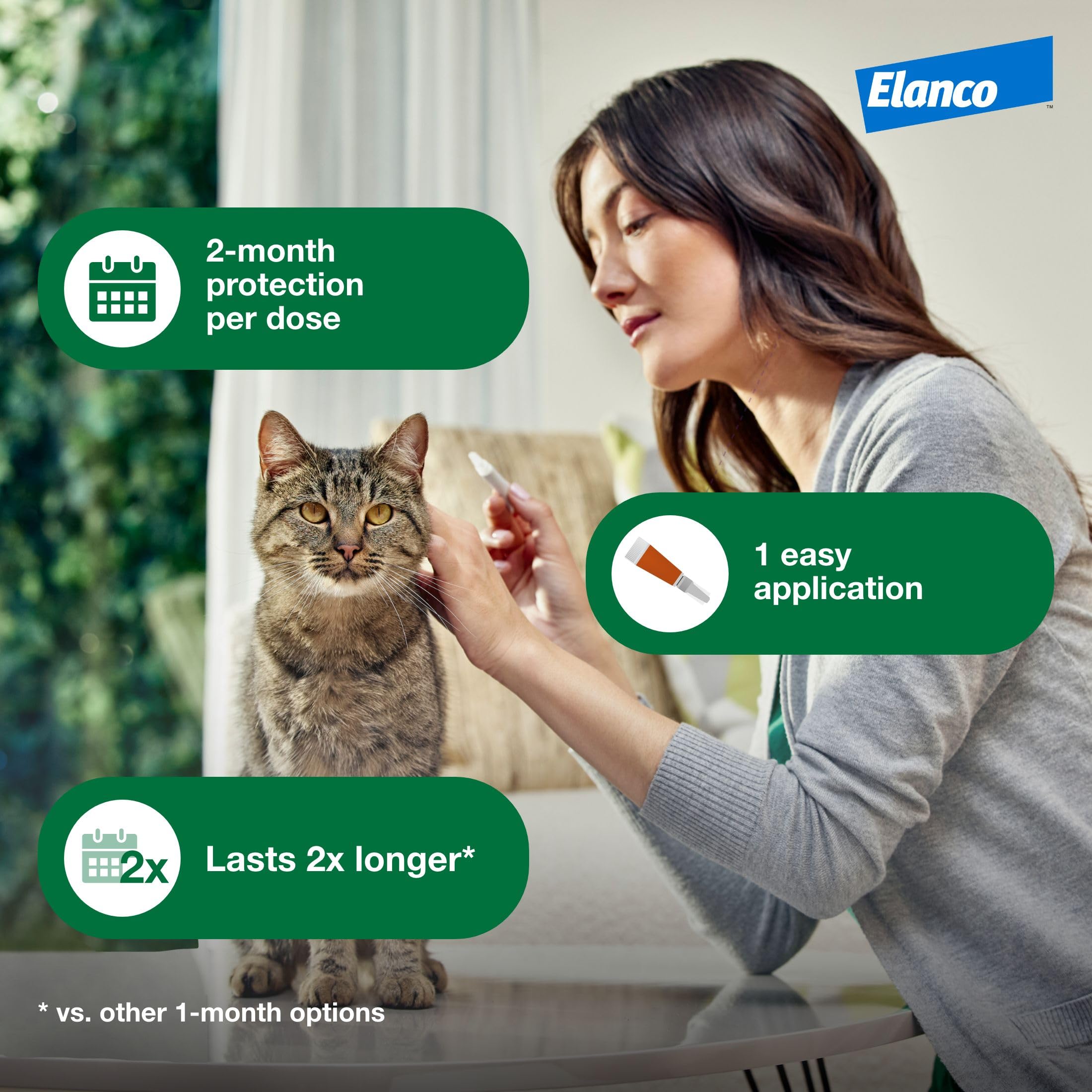 Advantage XD Large Cat Flea Treatment – 2-Month Doses for 9+ Lbs