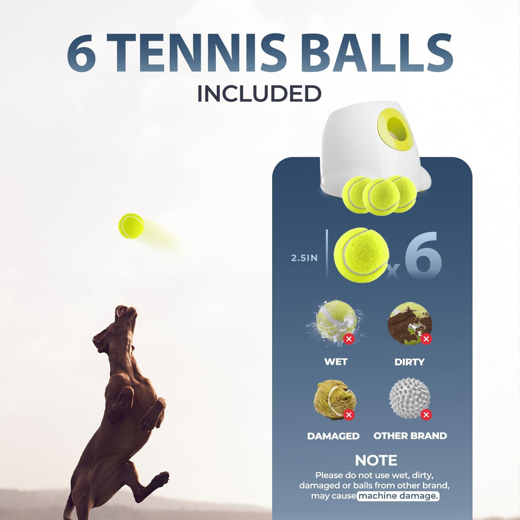 ALL FOR PAWS Automatic Ball Launcher for Medium to Large Dogs | Interactive, Rechargeable Tennis Ball Thrower