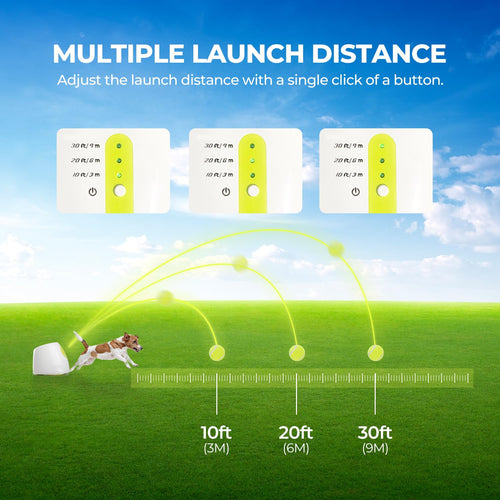 ALL FOR PAWS Original Dog Automatic Ball Launcher for Small & Medium Dogs | Interactive Fetch Toy