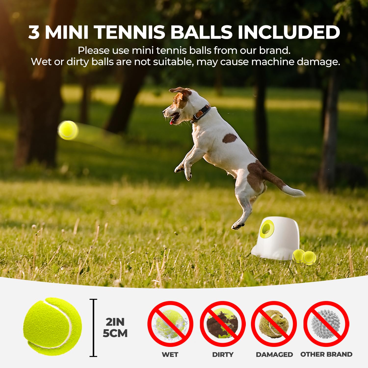 ALL FOR PAWS Original Dog Automatic Ball Launcher for Small & Medium Dogs | Interactive Fetch Toy