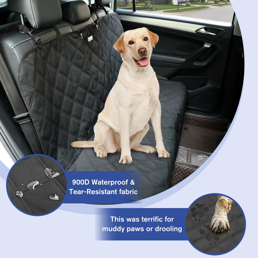 ALLANSING XL Back Seat Cover for Full-Size Trucks & SUVs | Heavy-Duty 900D Waterproof, Easy Clean