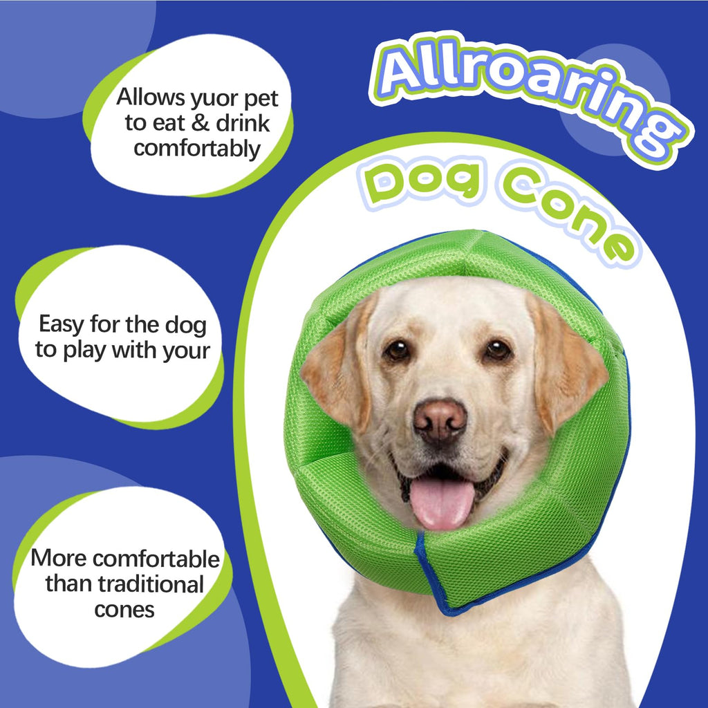 Allroaring Dog Cone for Large Dogs — Soft, Adjustable E-Collar