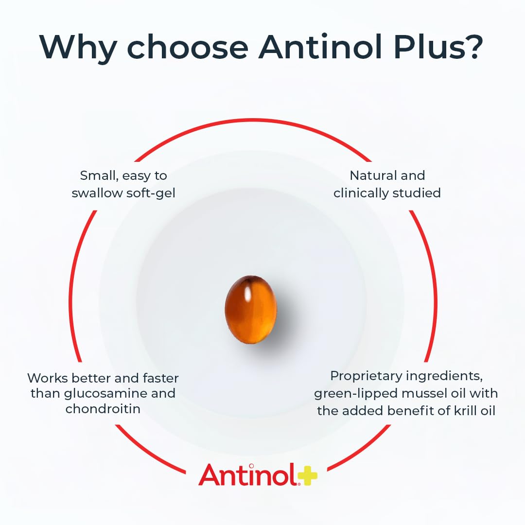 Antinol Plus Joint Support for Dogs | Green-Lipped Mussel & Krill Oil