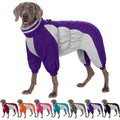 AOFITEE Large Dog Coat with Built-in Harness | Reflective Puffer Snowsuit