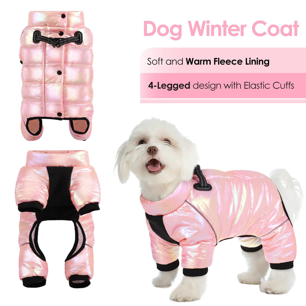 AOFITEE Dog Coat – Waterproof Winter Puffer Jacket for Small Dogs