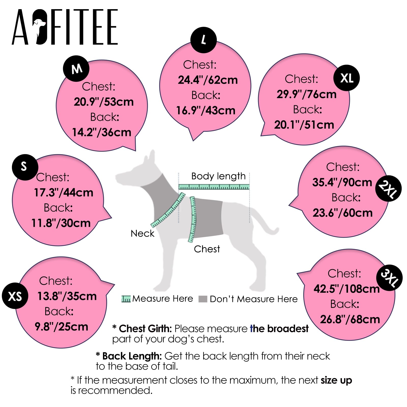 AOFITEE Dog Winter Coat with Built-In Harness | Reflective Waterproof Puffer for Large Dogs (XL)