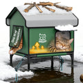 Apasiri Heated Outdoor Cat House – Indestructible Insulated Shelter with Heating Pad