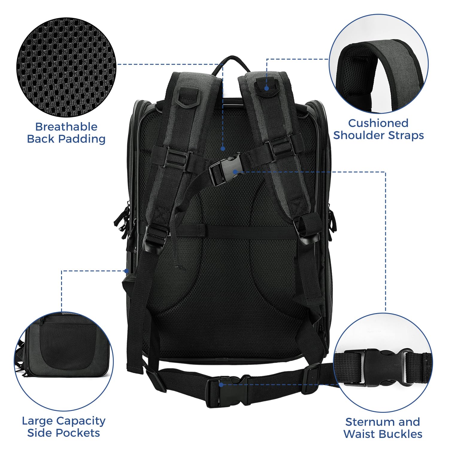 Apollo Walker Pet Carrier Backpack – Expandable, Safe Travel for Cats & Dogs