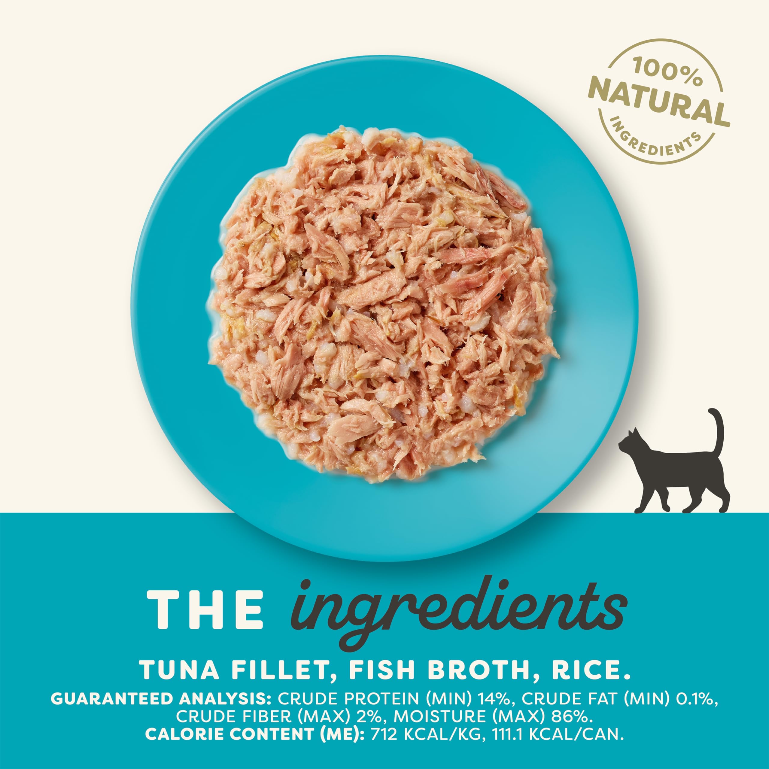 Applaws Natural Wet Cat Food – Tuna Fillet in Broth, Limited Ingredients, 24-Count