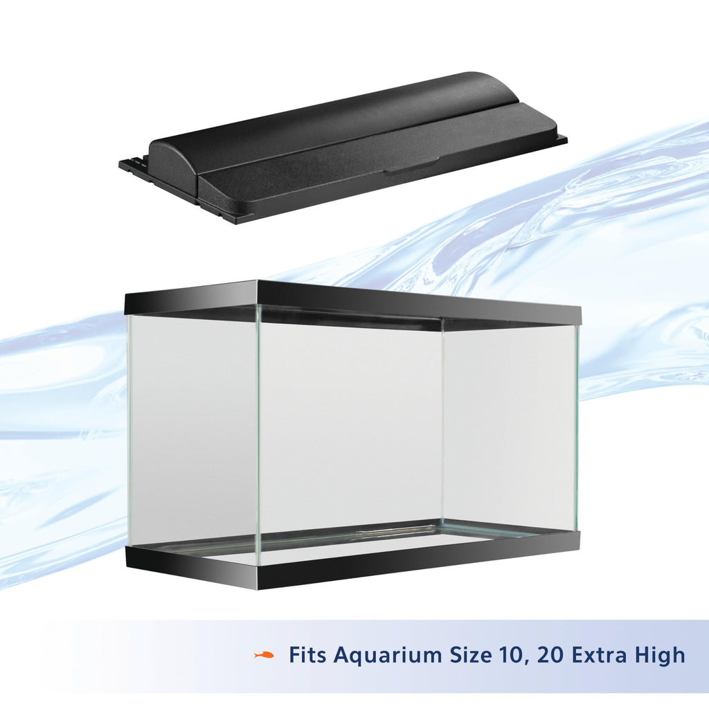 Aqueon LED Deluxe Full Hood for 20-Inch Aquarium | Day White LED, Moon Glow