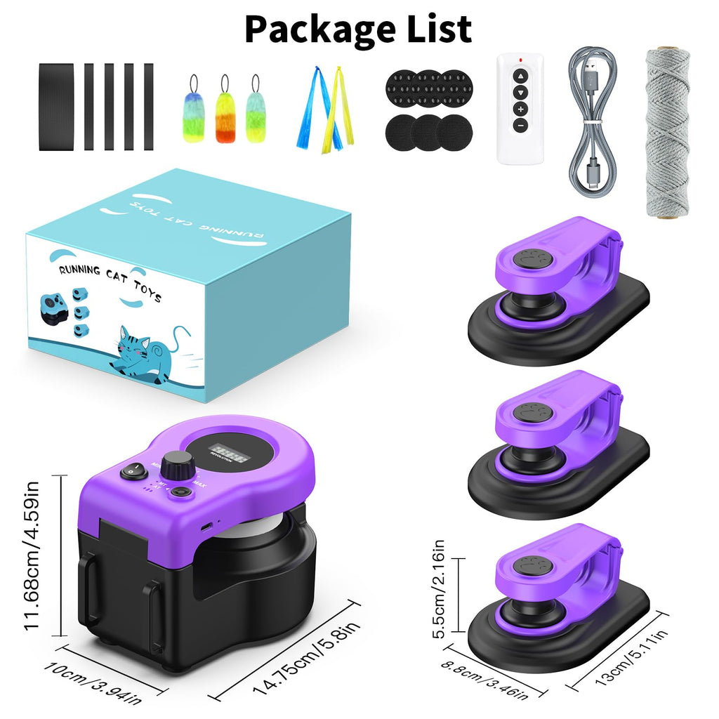AsFrost Upgraded Interactive Cat Toy — Auto/Manual Mode, Feather Mouse, Indoor Exercise