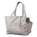 Soho Poms Grey Suede Camden Bear Dog Carrier - ideal for dogs and cats