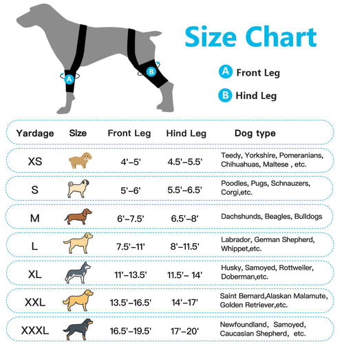 BaoGuai Knee Brace for Dogs – ACL Support with Side Stabilizers | 7 Sizes (3XL)