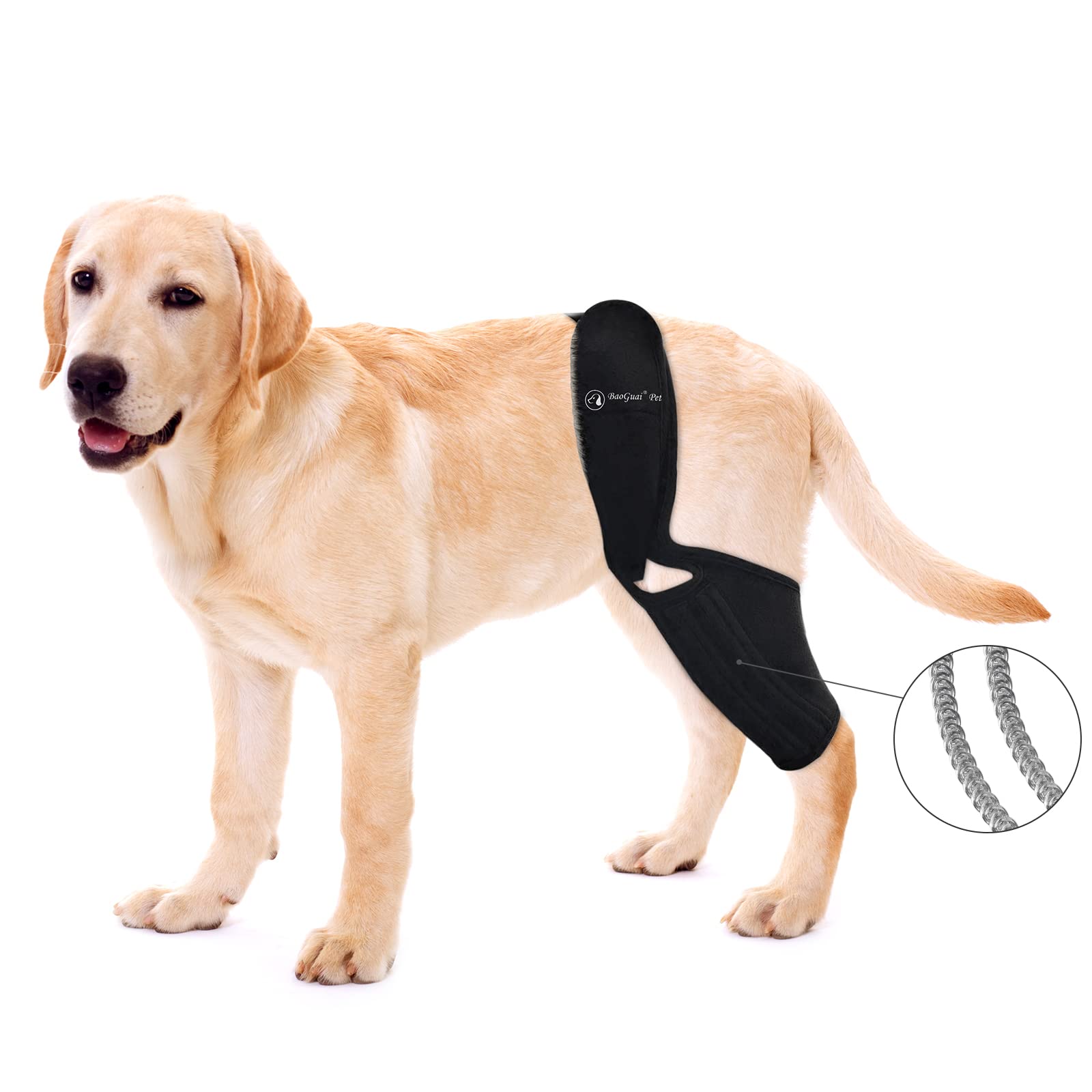 BaoGuai Knee Brace for Dogs – ACL Support with Side Stabilizers | 7 Sizes (3XL)