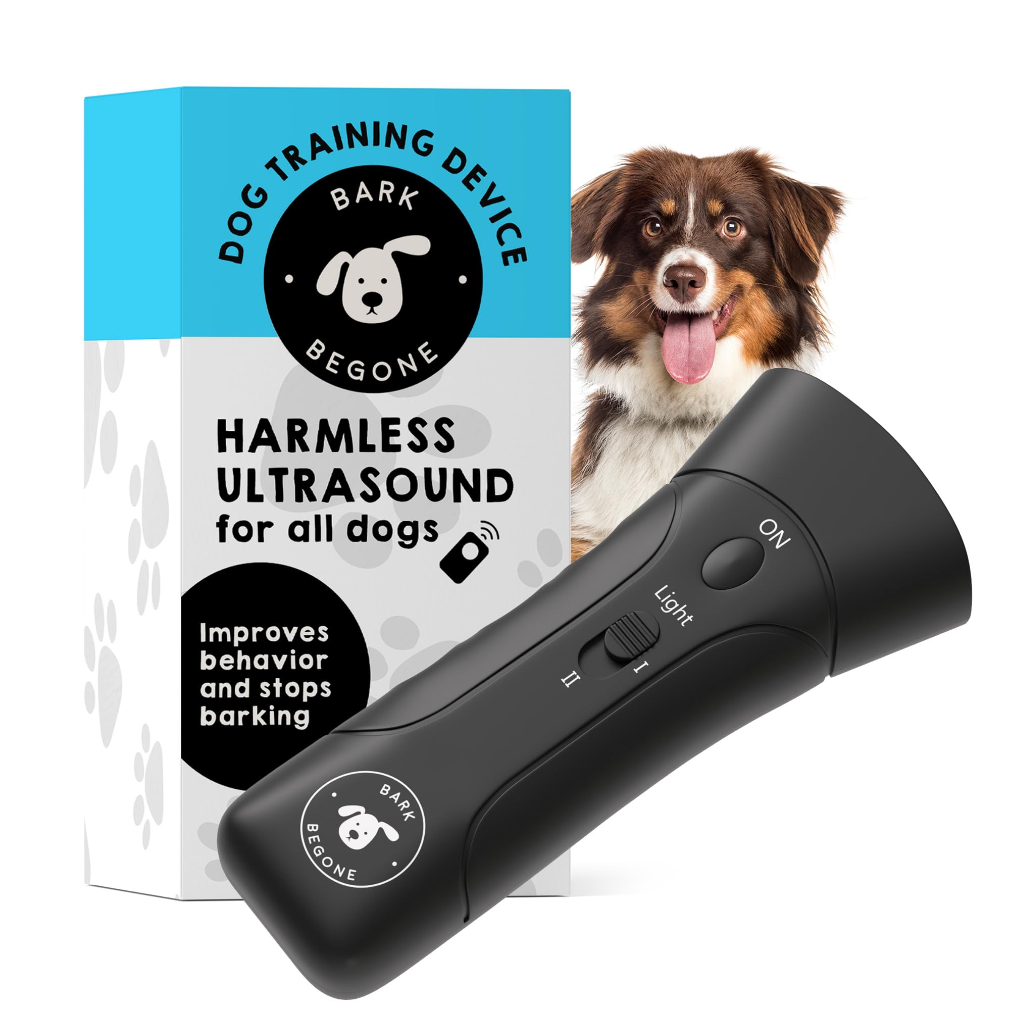 Bark Begone 2023 Ultrasonic Dog Bark Deterrent & Behavior Corrector | Shark Tank Backed
