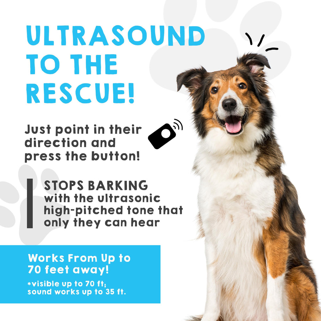 Bark Begone 2023 Ultrasonic Dog Bark Deterrent & Behavior Corrector | Shark Tank Backed