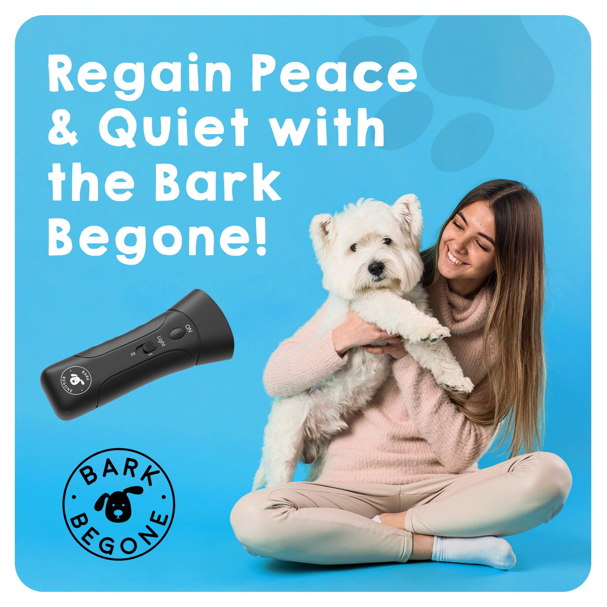 Bark Begone 2023 Ultrasonic Dog Bark Deterrent & Behavior Corrector | Shark Tank Backed