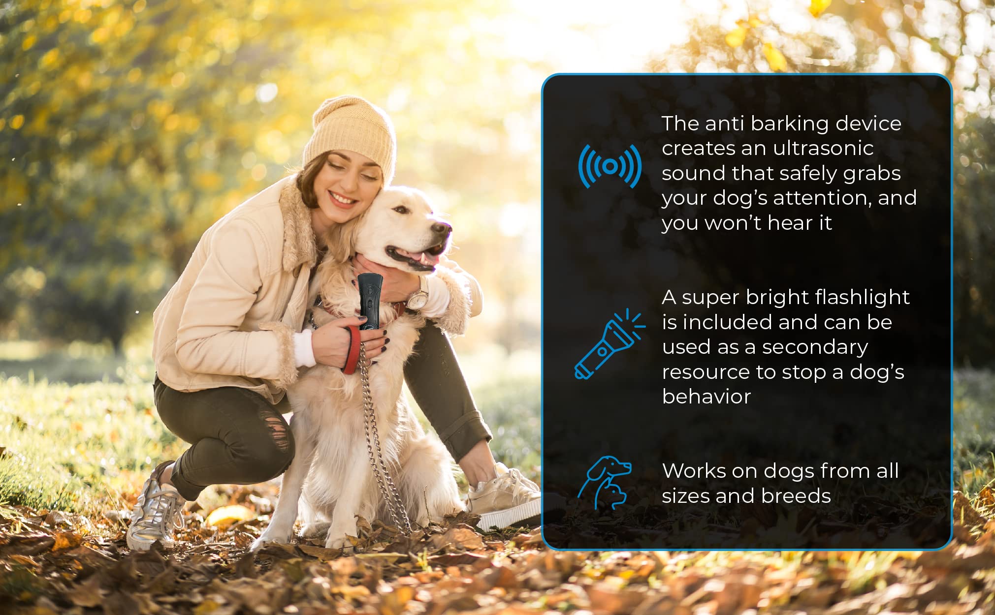 Bark Begone 2023 Ultrasonic Dog Bark Deterrent & Behavior Corrector | Shark Tank Backed