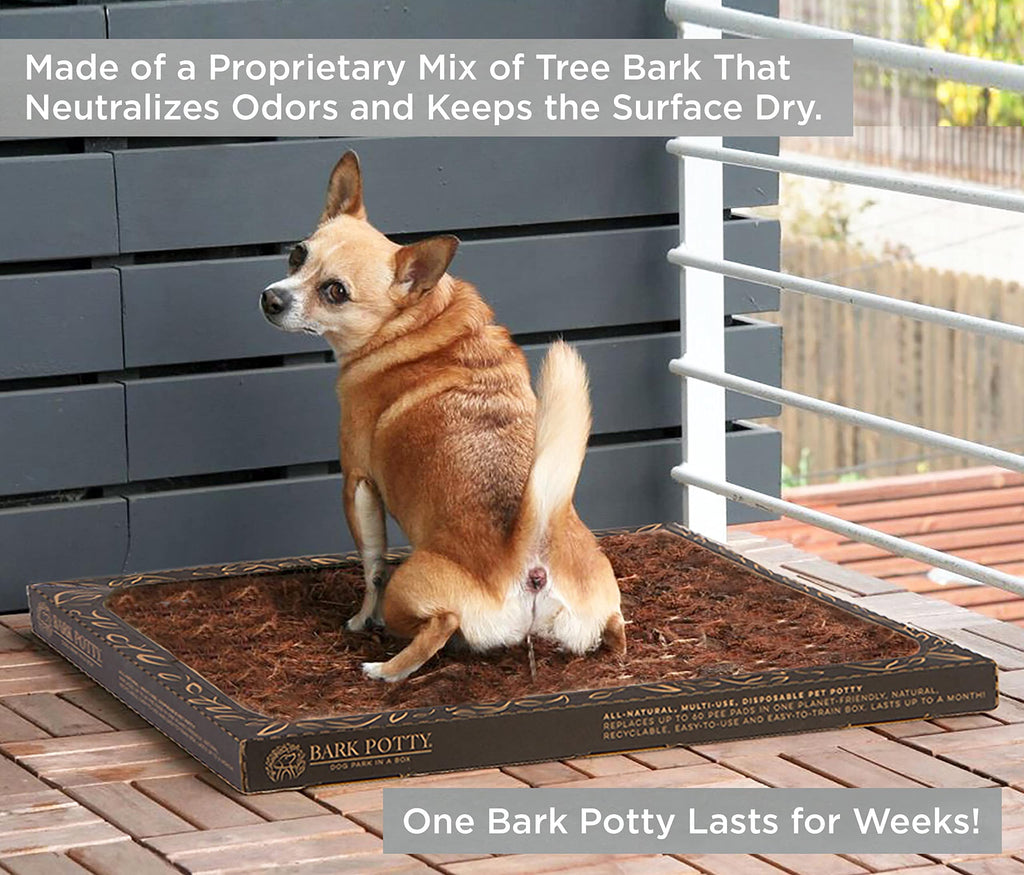 Bark Potty Large Dog Potty Training Box - Leak-Resistant, Odor Control, Indoor/Outdoor