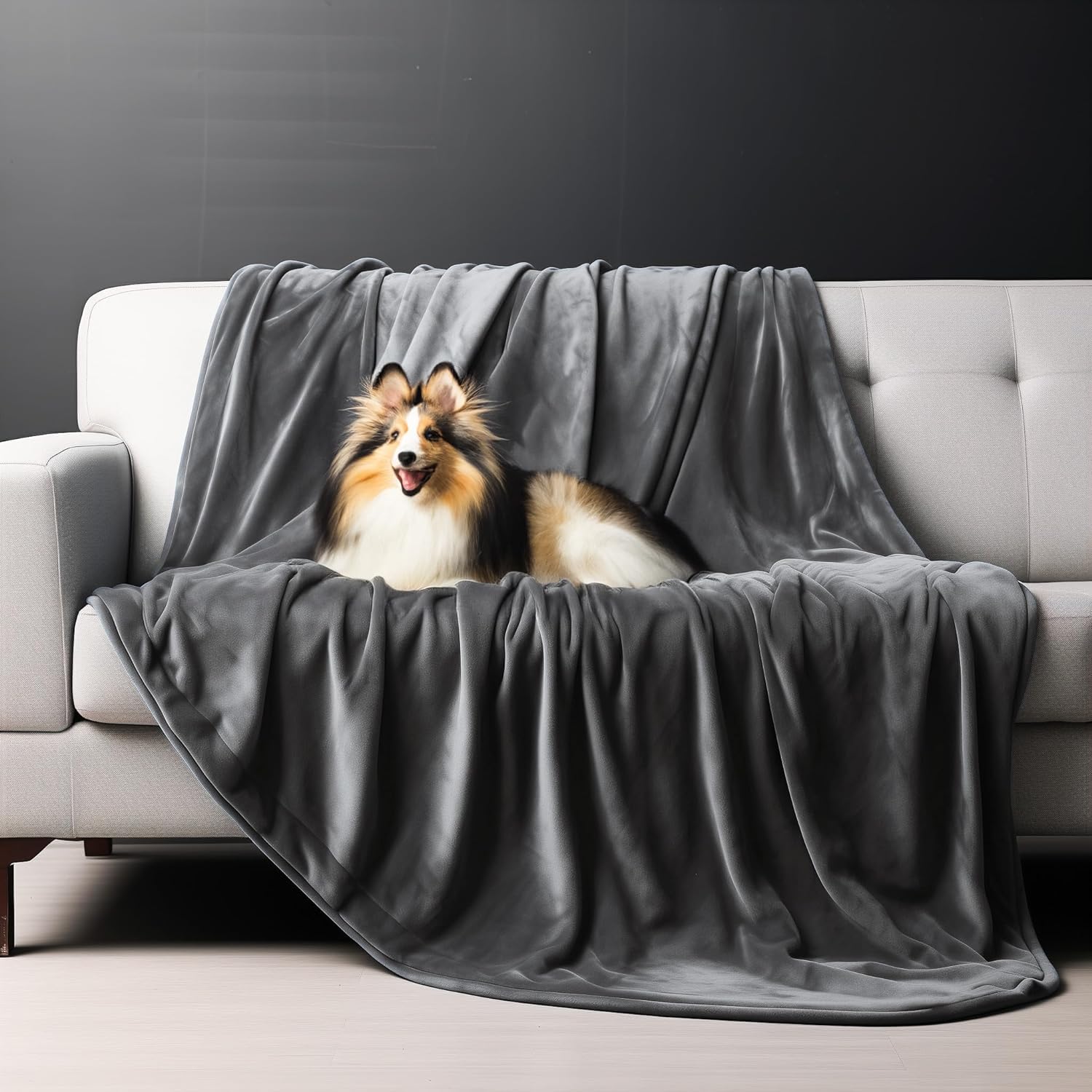 Bedding Aid Queen Size Waterproof Flannel Blanket – Stain-Proof & Spill-Proof, 80x90