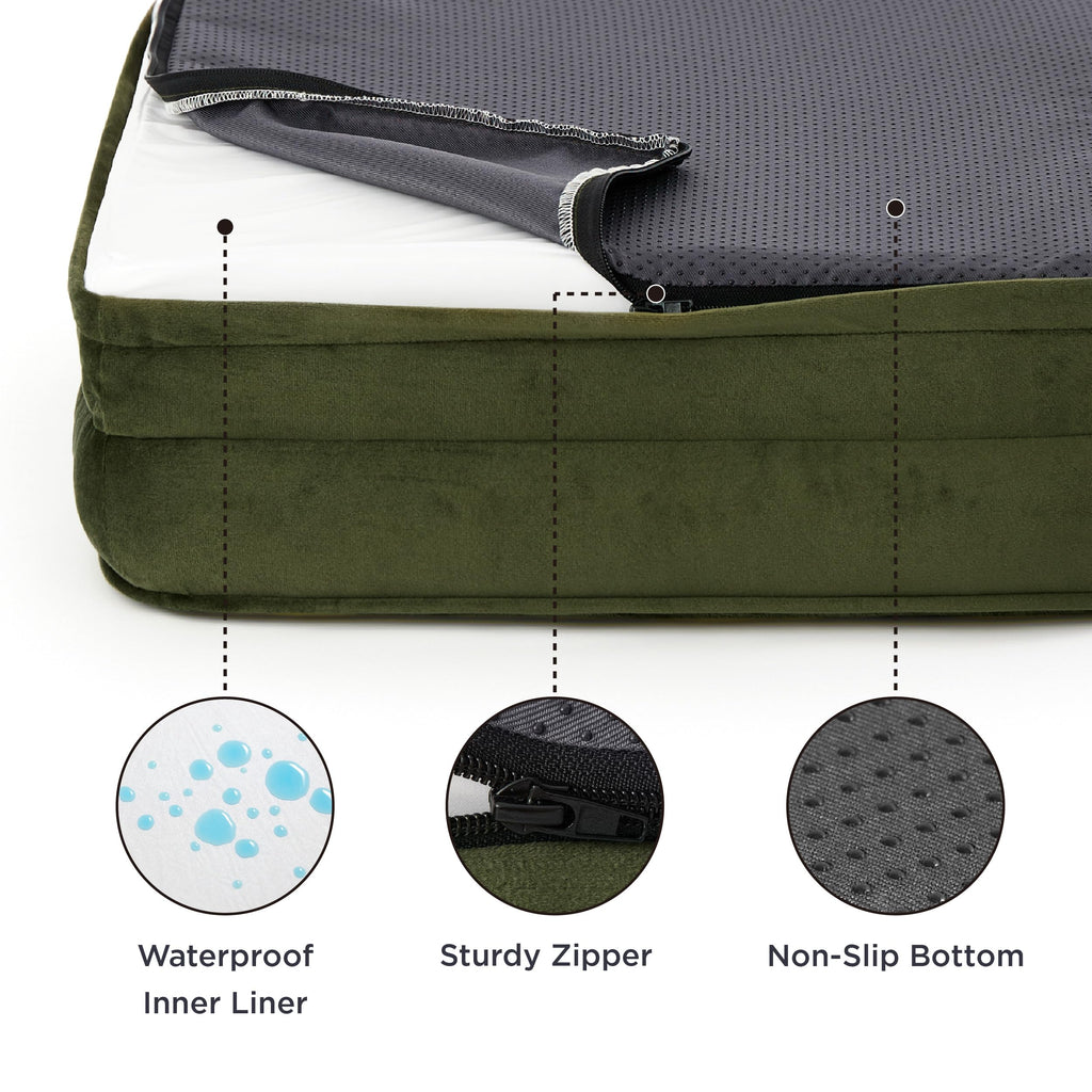 Bedsure Orthopedic Dog Bed – Large 35-Inch, Washable, Waterproof, Non-Skid