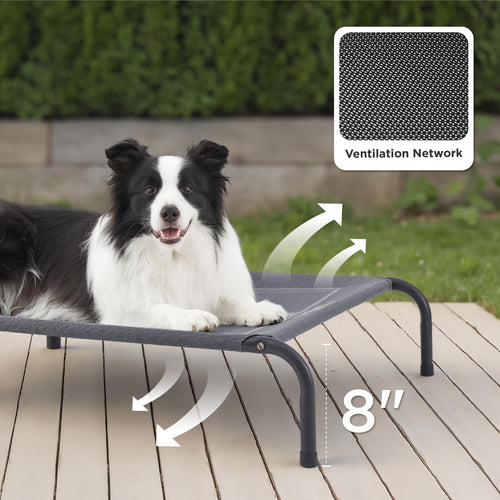 Bedsure Outdoor Elevated Dog Bed — 49-Inch Portable Cooling Raised Cot