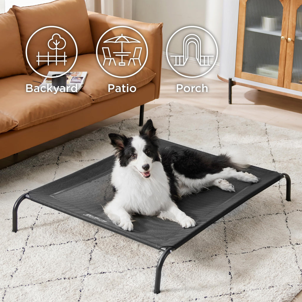Bedsure Outdoor Elevated Dog Bed — 49-Inch Portable Cooling Raised Cot