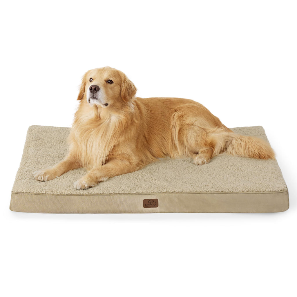 Bedsure XL Dog Bed – Extra-Large, Egg-Crate Foam, Washable Cover, Up to 100 lbs
