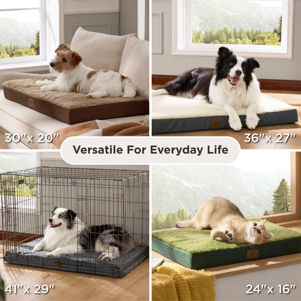 Bedsure XL Dog Bed — Large, Orthopedic Egg Crate Foam, Removable Cover, Up to 100 lbs