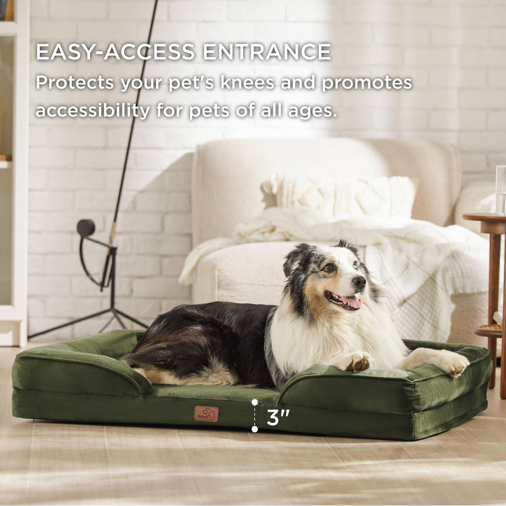 Bedsure XL Orthopedic Dog Bed for Extra Large Dogs - Waterproof, Washable Cover, Non-Skid Bottom | 42-inch