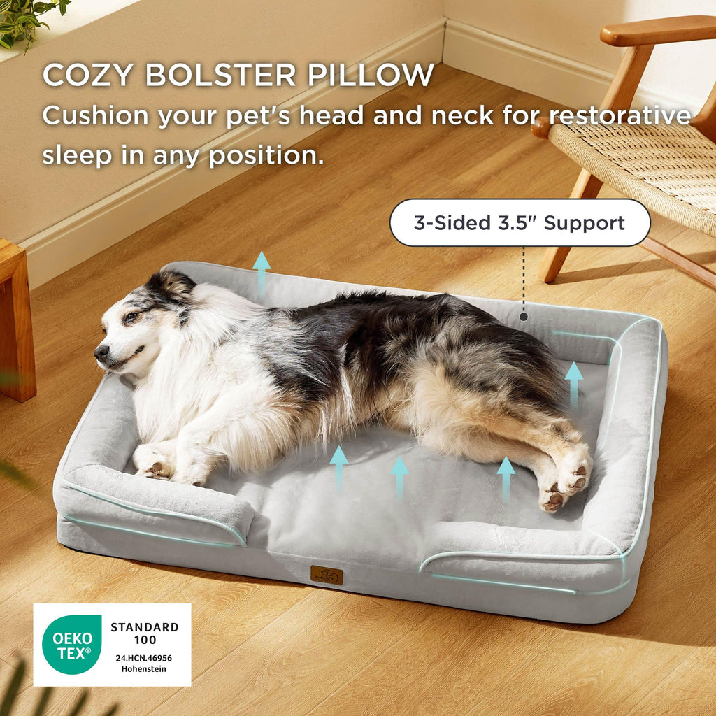 Bedsure XL Orthopedic Dog Bed for Extra Large Dogs | 42-inch Waterproof & Washable