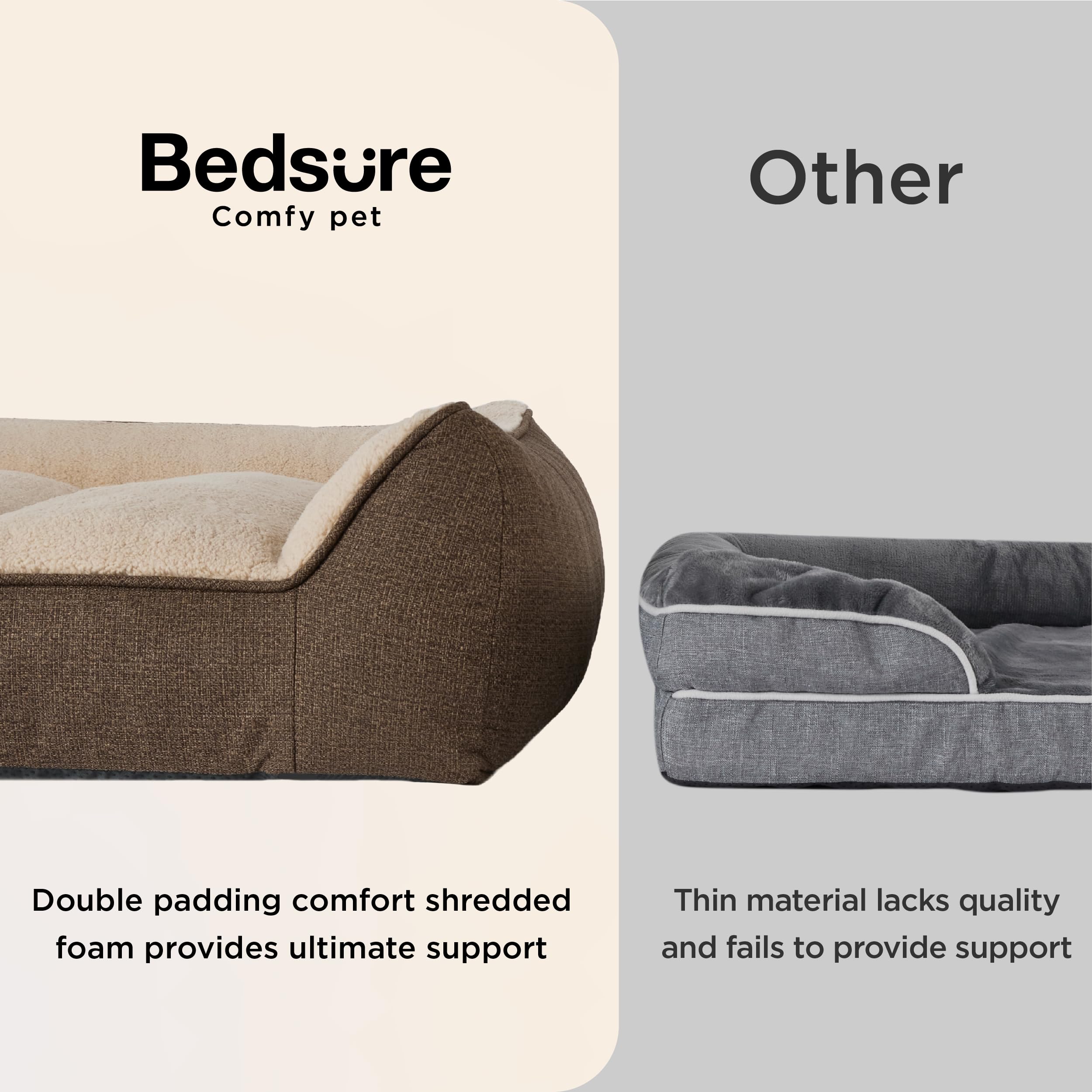 Bedsure XL Plus Orthopedic Dog Bed - Extra Thick Support for Large Dogs (48-inch)