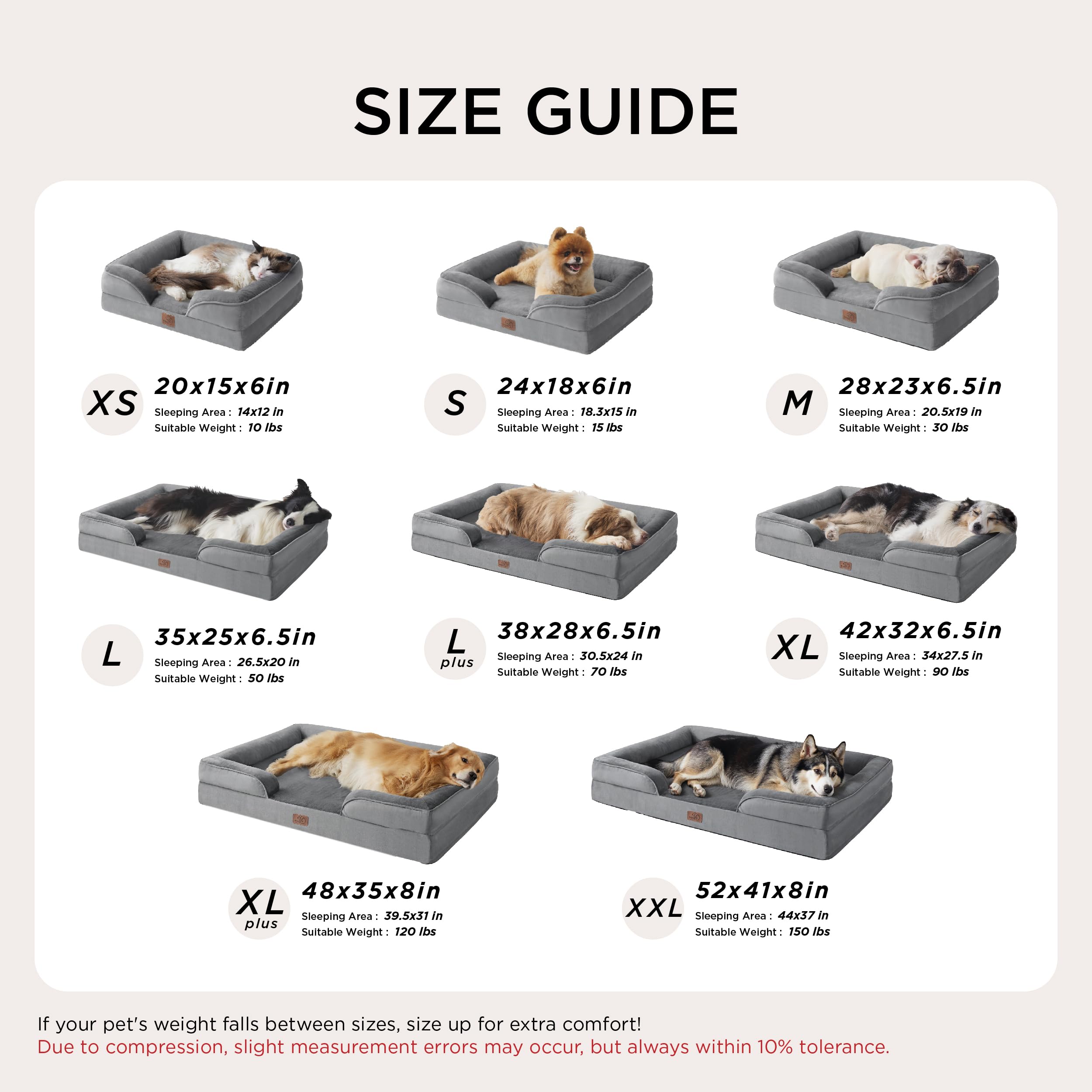 Bedsure XXL Orthopedic Dog Bed for Extra Large Dogs – Waterproof & Washable