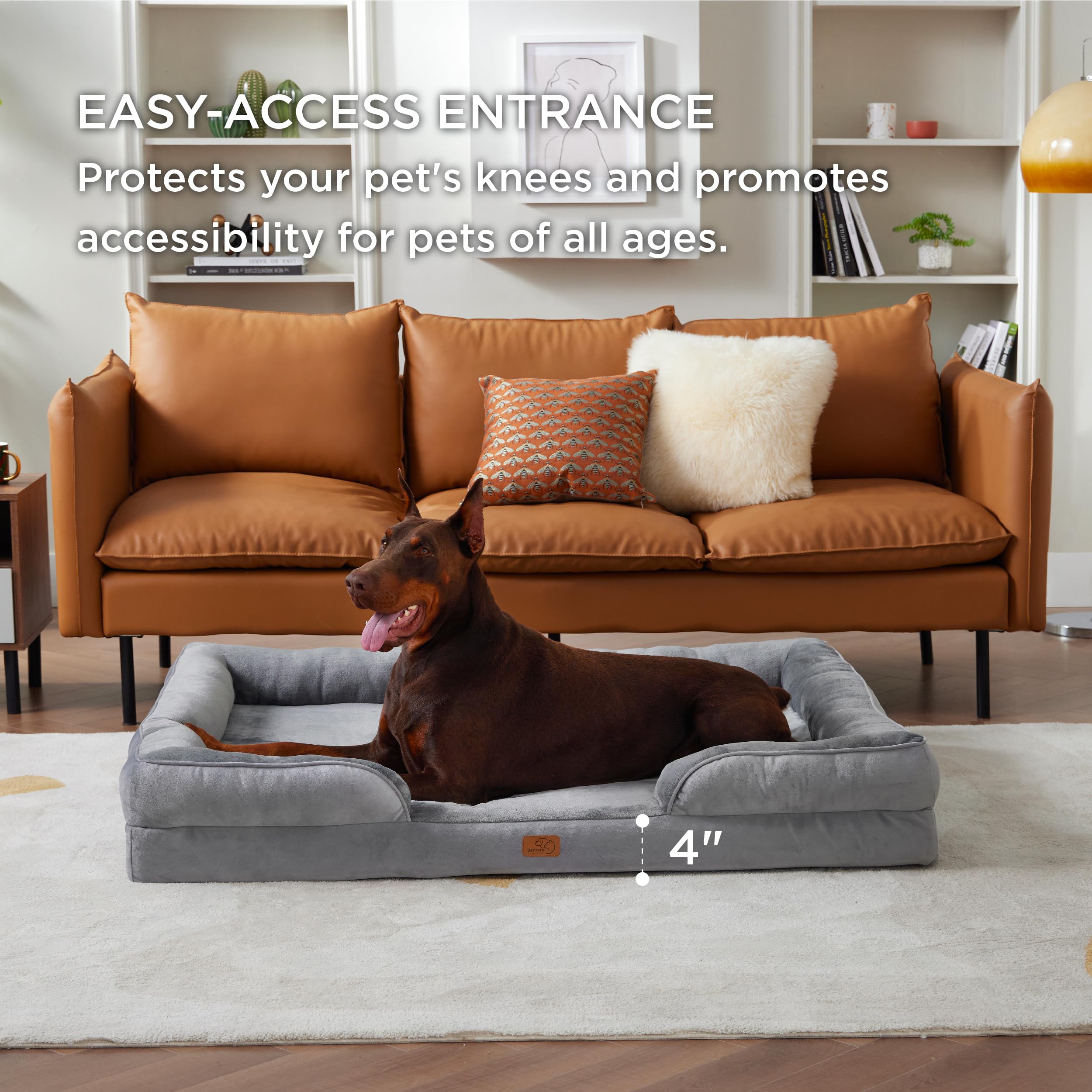 Bedsure XXL Orthopedic Dog Bed for Extra Large Dogs – Waterproof & Washable