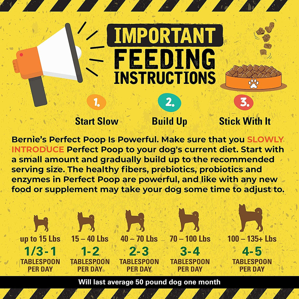 Bernie's Perfect Poop — 4 in 1 Digestive Support for Dogs (Chicken, 30 oz)