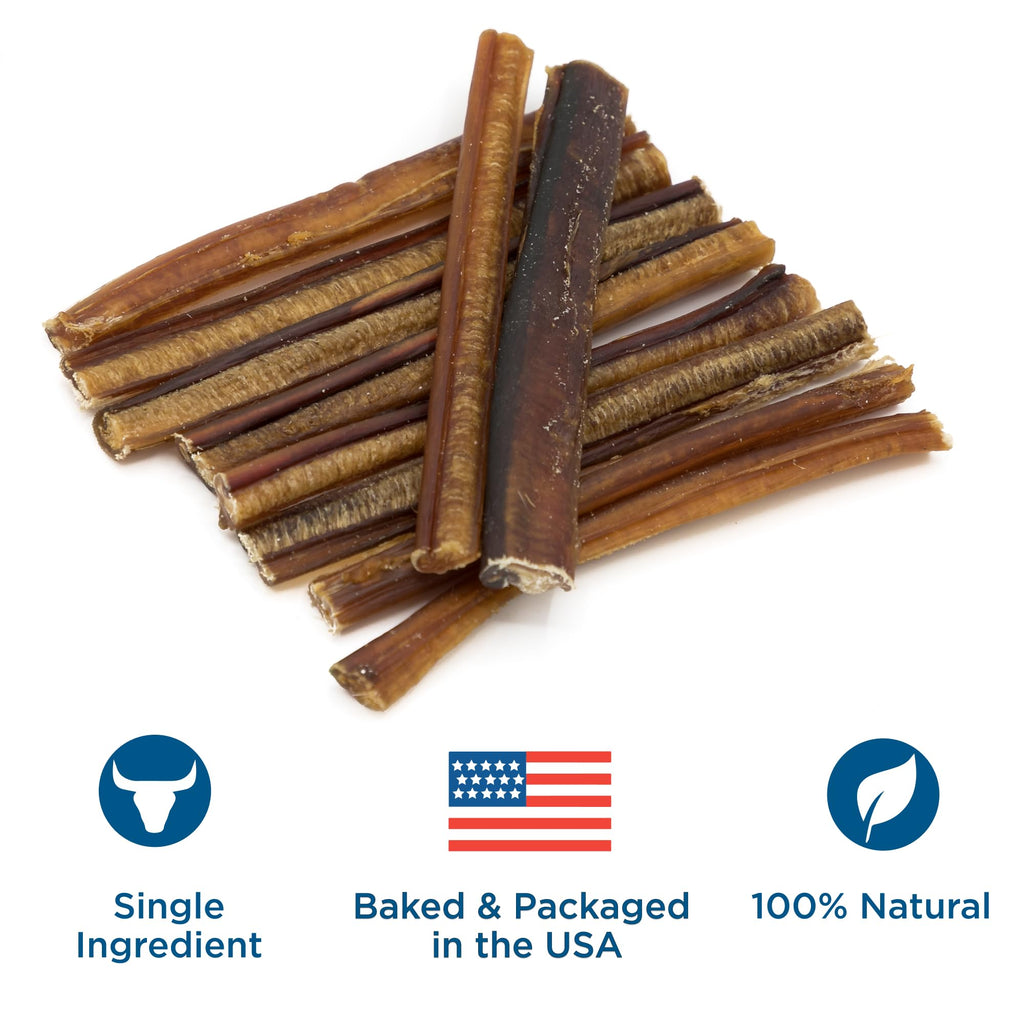 Best Bully Sticks 6in for Dogs – 50 Count, Natural, Easily Digestible, Grass-Fed Beef, Rawhide Free