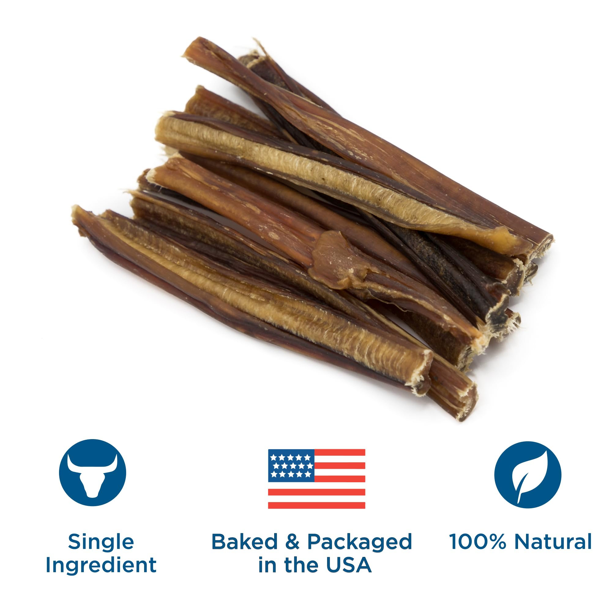 Best Bully Sticks 6 Inch Thin Bully Sticks – 24 Count Pack | Natural, Grass-Fed, Grain- and Rawhide-Free