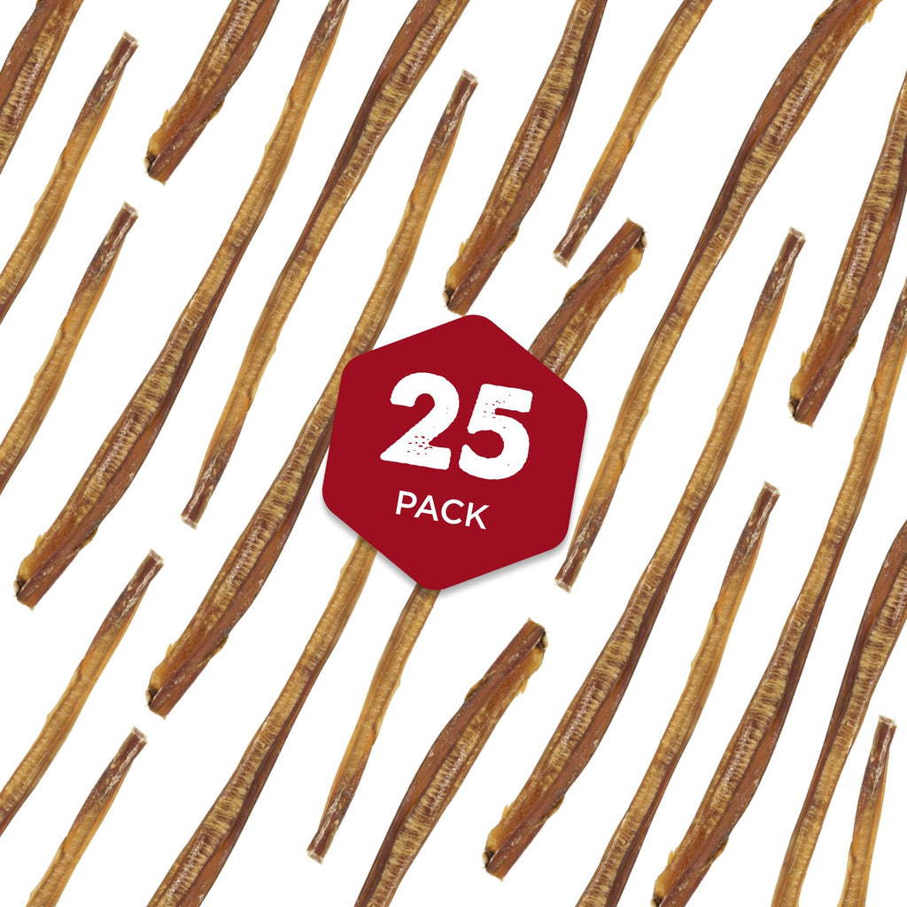 Best Bully Sticks 12-Inch Dog Chews – 25 Count, Grass-Fed, Grain-Free, Rawhide-Free